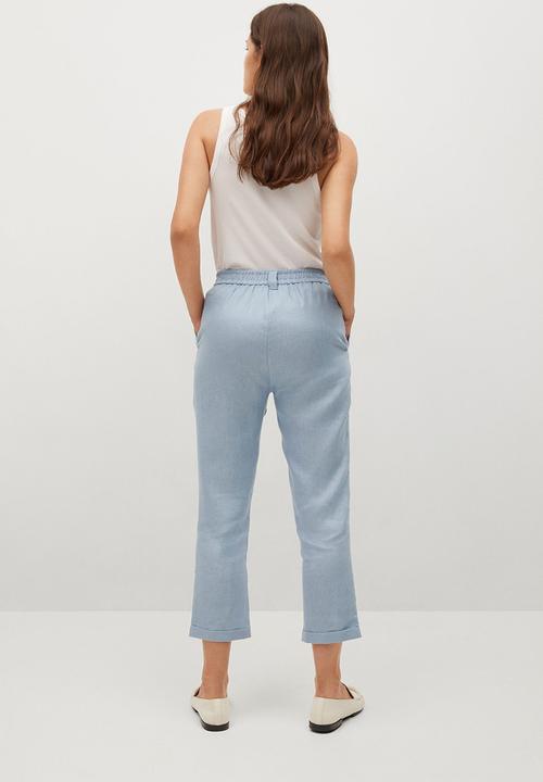 MANGO - Trousers clau-h - light pastel blue