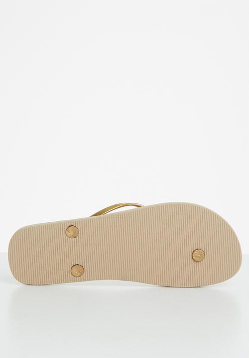 POLO - Grace gloss flip flop - gold