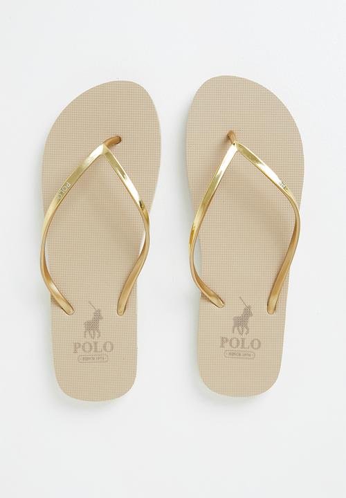 POLO - Grace gloss flip flop - gold