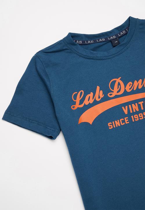 LAB - Lab denim vintage tee - blue
