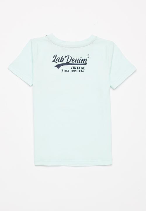 LAB - Logo tee - light blue