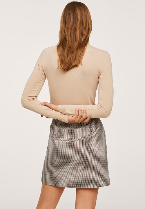 MANGO - Skirt charlott - brown