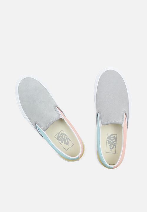 Vans - Classic slip-on platform - (color block) pastel/true white