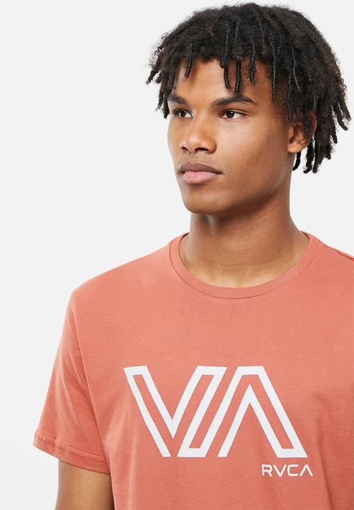 RVCA - Stencil va short sleeve tee - terracotta