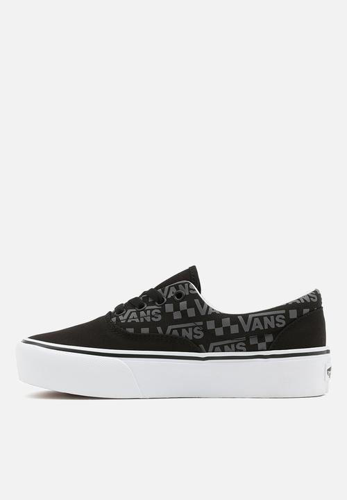 Vans - Era platform - (reflective logo) black/true white
