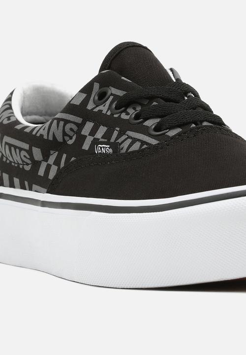 Vans - Era platform - (reflective logo) black/true white