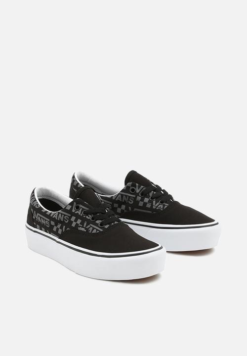 Vans - Era platform - (reflective logo) black/true white