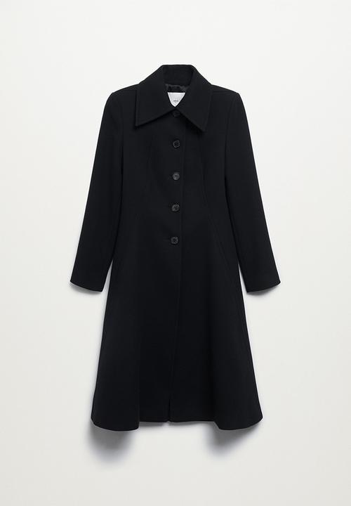 MANGO - Coat manila - black