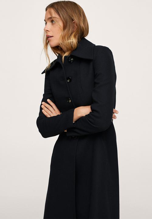 MANGO - Coat manila - black