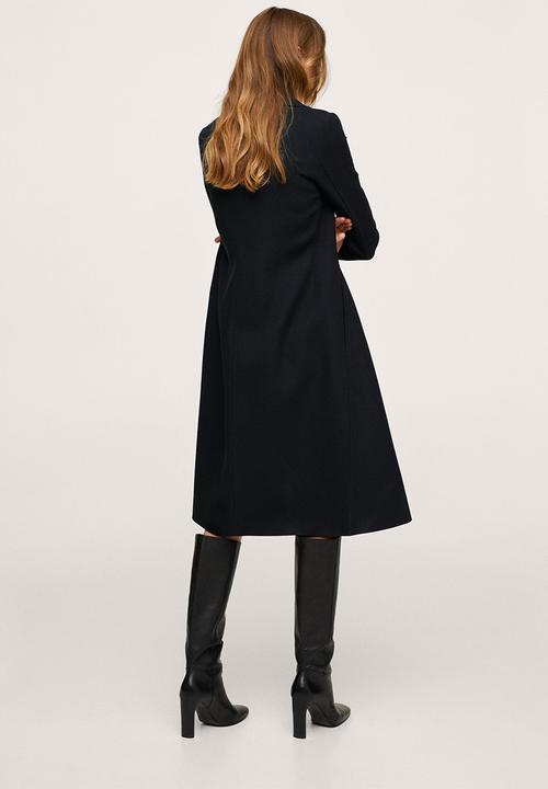 MANGO - Coat manila - black