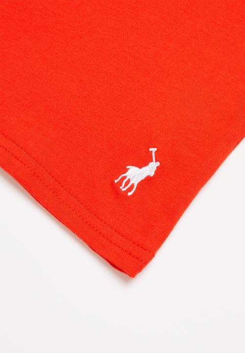 POLO - Girls terri embossed tee - red