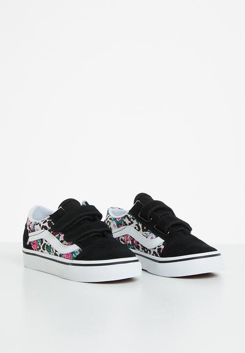 Vans - Td old skool v - (leopard floral) black/true white