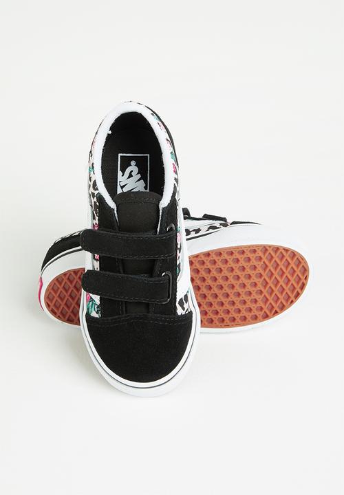 Vans - Td old skool v - (leopard floral) black/true white