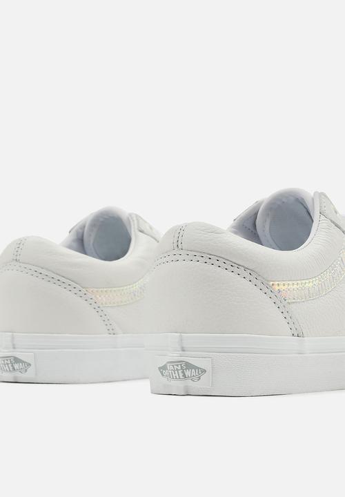 Vans - Old skool - (holo sidestripe) white/true white