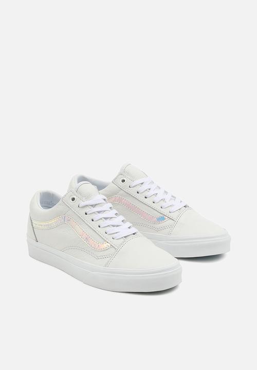 Vans - Old skool - (holo sidestripe) white/true white