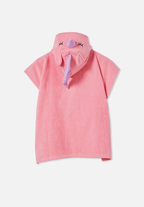 Cotton On - Kids hooded towel - pink