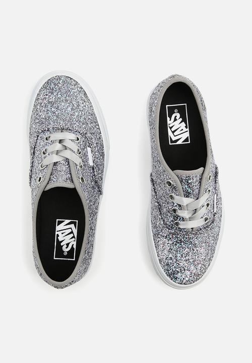 Vans - Authentic - (shiny party) silver/true white