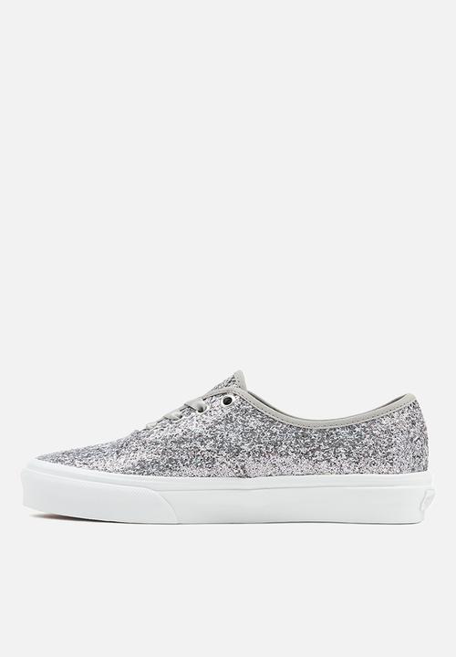 Vans - Authentic - (shiny party) silver/true white