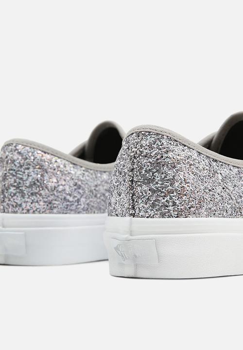 Vans - Authentic - (shiny party) silver/true white