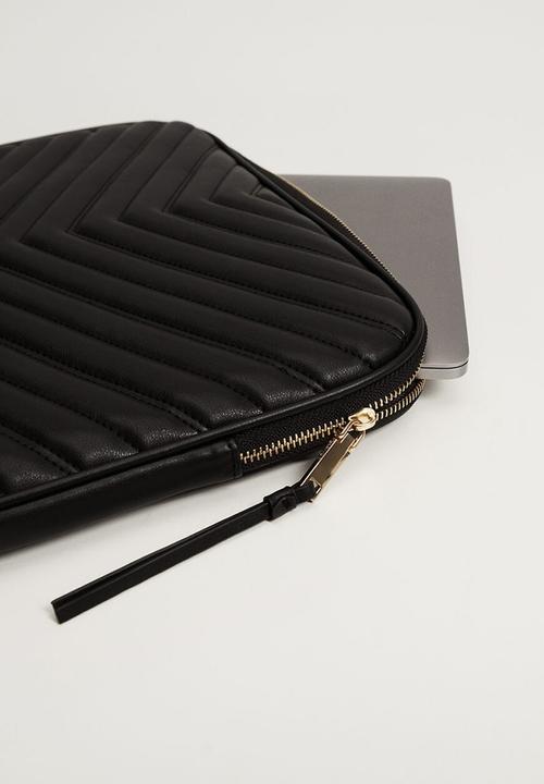 MANGO - Padded laptop case - black