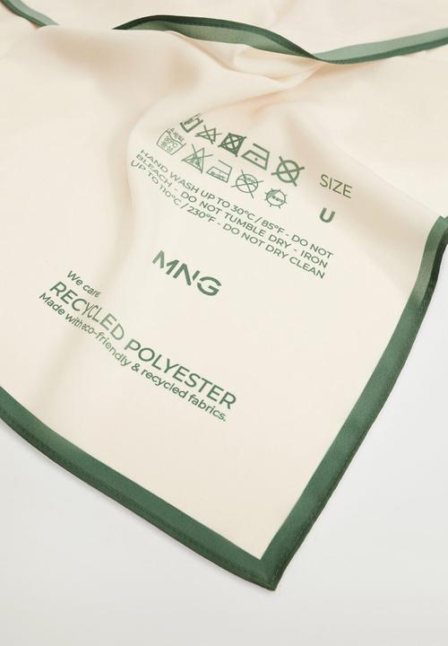 MANGO - Printed scarf - off white
