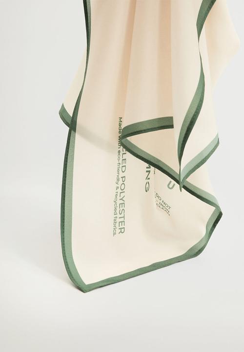 MANGO - Printed scarf - off white