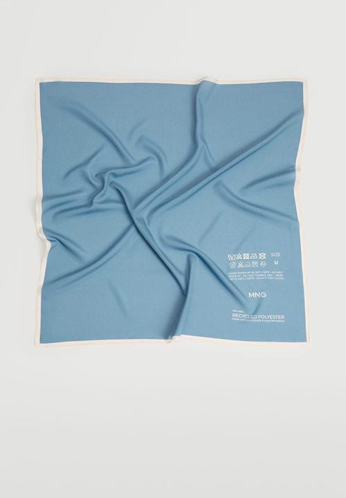 MANGO - Printed scarf - blue