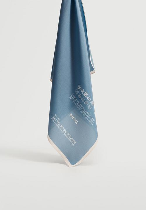 MANGO - Printed scarf - blue