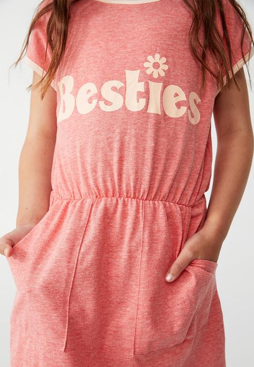 Cotton On - Sigrid short sleeve dress - pink