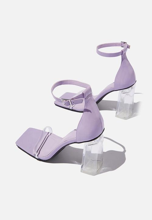 Cotton On - Quinn block heel - violet perspex