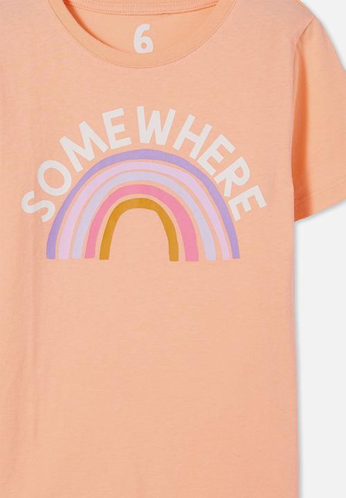 Cotton On - Penelope short sleeve tee - peach