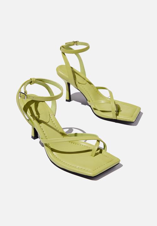 Cotton On - Sasha ankle strap heel - retro green pu