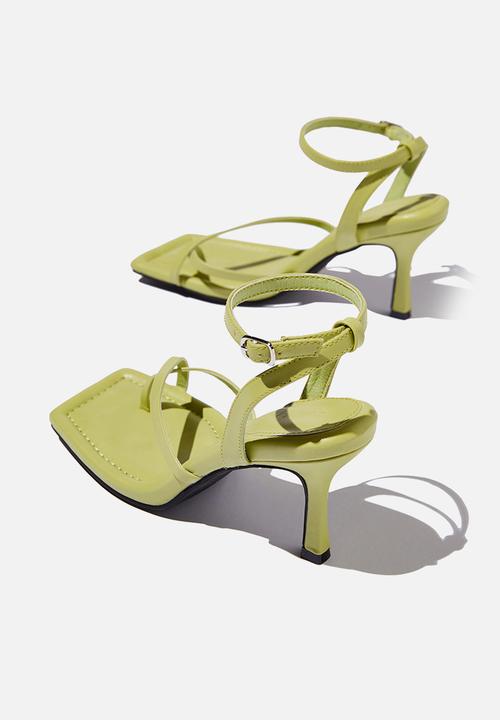 Cotton On - Sasha ankle strap heel - retro green pu