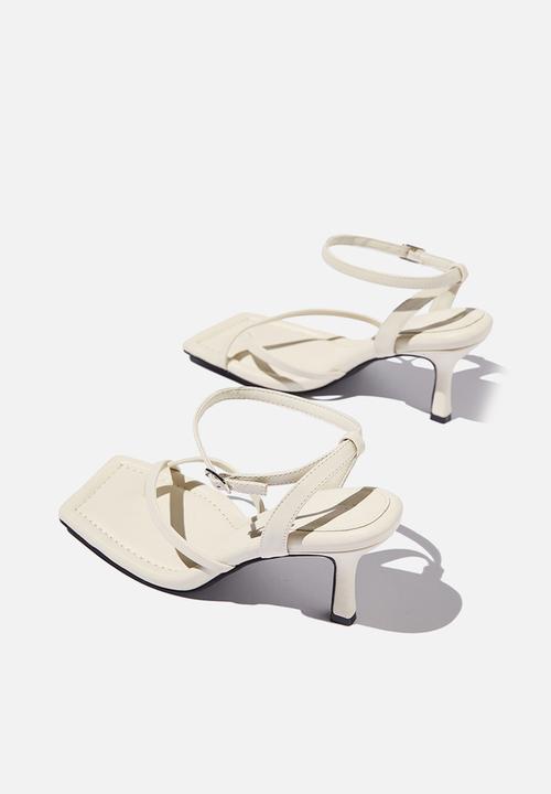 Cotton On - Sasha ankle strap heel - ivory pu