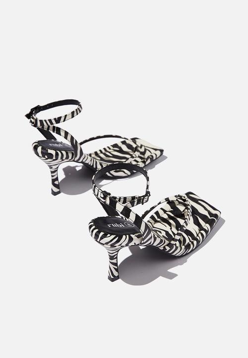 Cotton On - Sasha ankle strap heel - zebra print pu