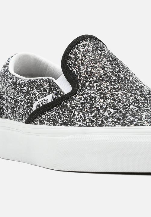 Vans - Classic slip-on - (shiny party) black/true white