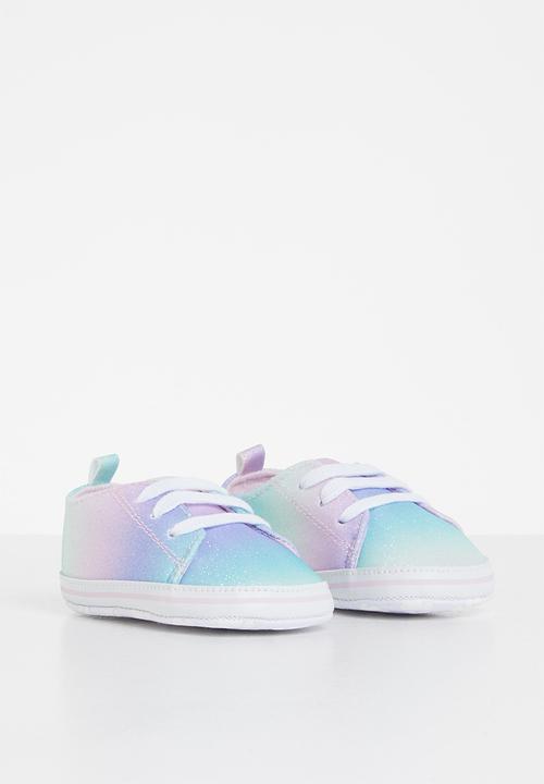 Pop Candy - Baby girls glitter sneaker- multi