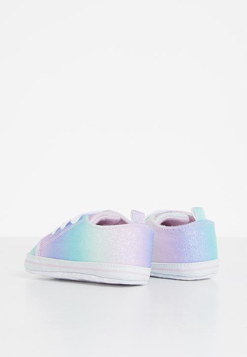 Pop Candy - Baby girls glitter sneaker- multi
