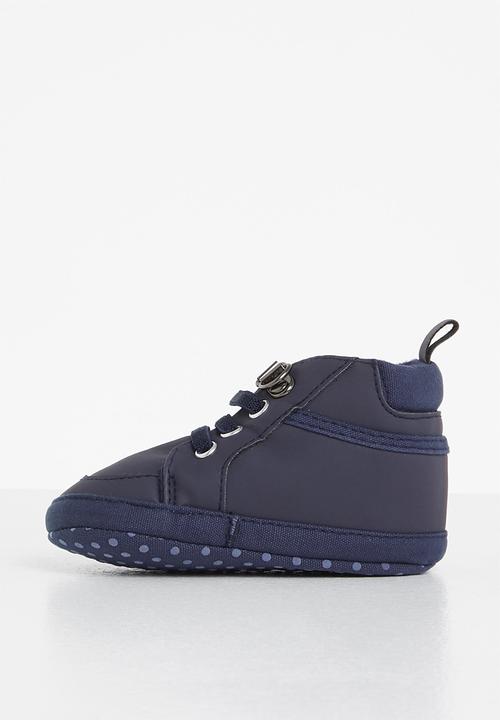 Pop Candy - Baby boys hi top sneaker - navy
