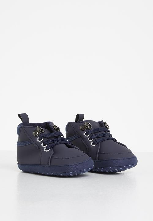 Pop Candy - Baby boys hi top sneaker - navy