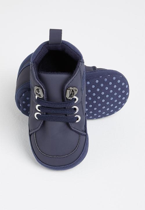 Pop Candy - Baby boys hi top sneaker - navy