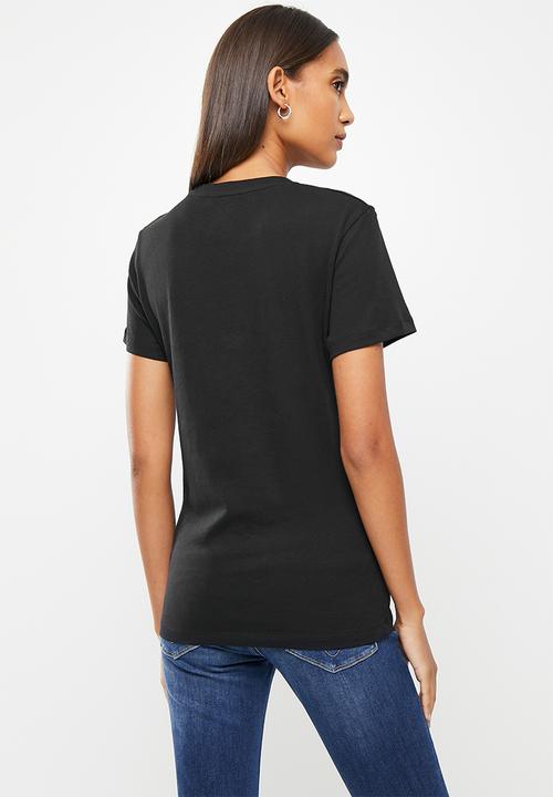 Calvin Klein - Core monogram logo regular fit tee - black