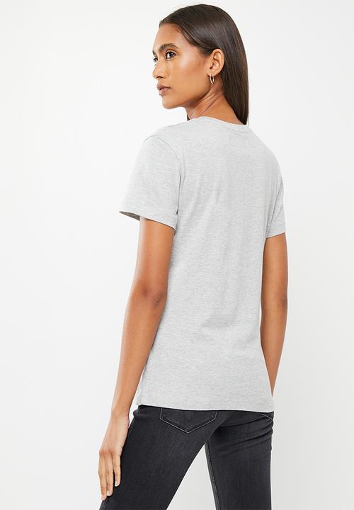 Calvin Klein - Core monogram logo regular fit tee - grey