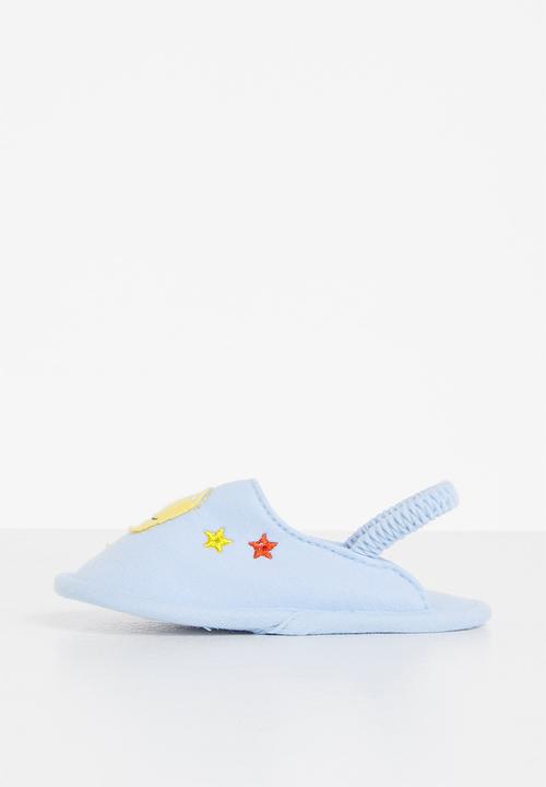 Pop Candy - Baby boys dino slipper - light blue