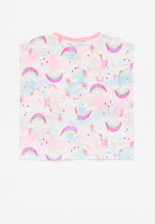 UP Baby - Beach cover up - light blue & pink
