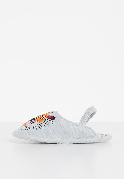 Pop Candy - Baby printed slipper - grey