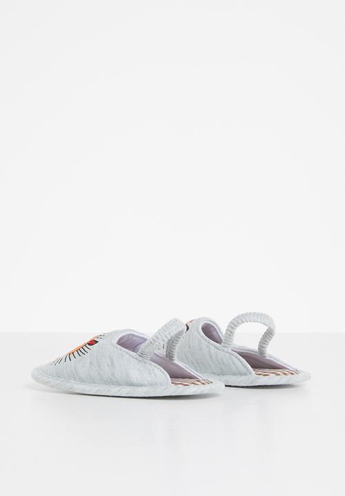Pop Candy - Baby printed slipper - grey