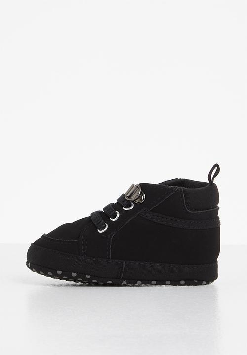 Pop Candy - Baby boys hi top sneaker - black