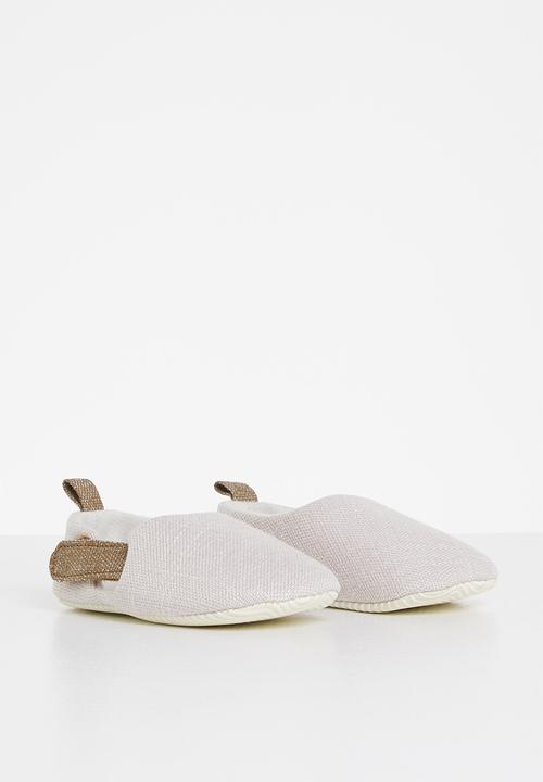 Pop Candy - Baby boys slip on shoe - stone