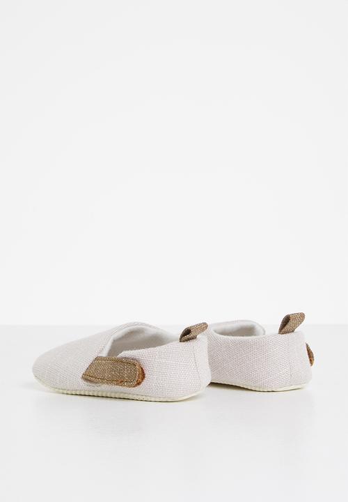 Pop Candy - Baby boys slip on shoe - stone